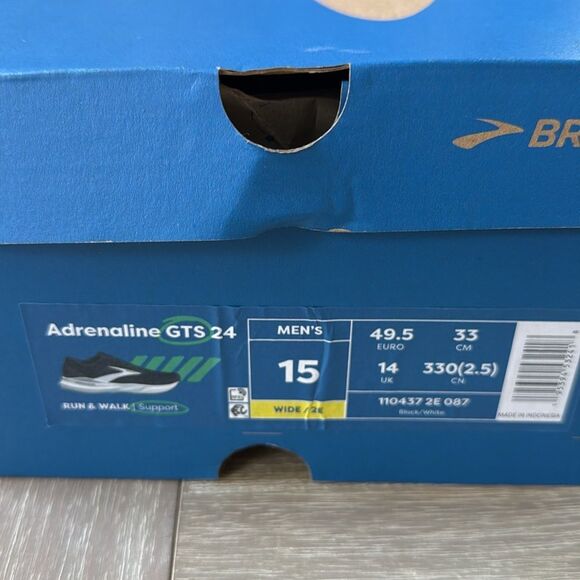 Brooks Adrenaline GTS 24 men’s size‎ 15 NWT in box - Picture 3 of 8
